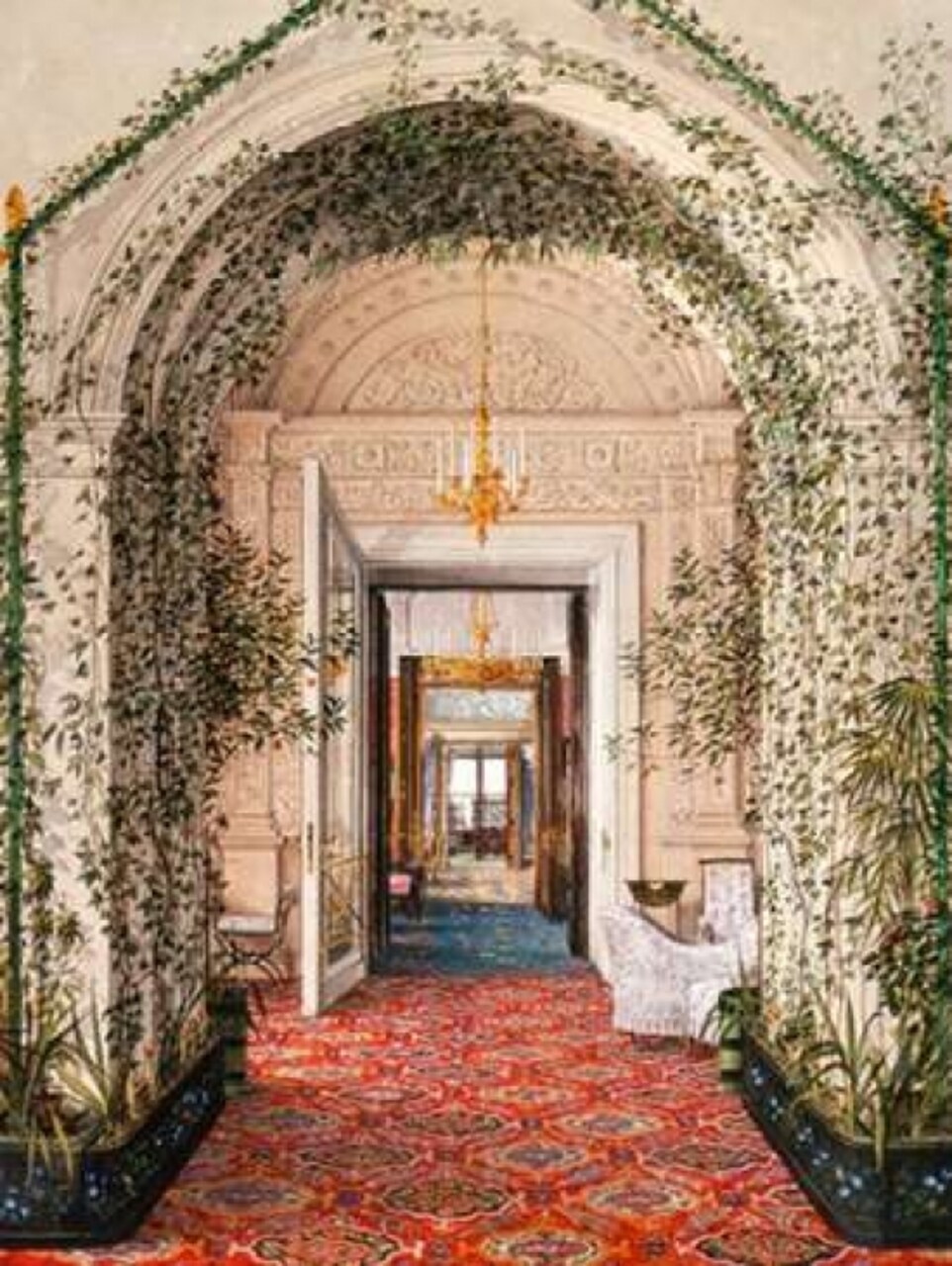 Interiors of the Winter Palace: the Small Winter Garden Poster Print by Konstantin Andreyevich Ukhtomsky - Item # VARPDX3AA3814